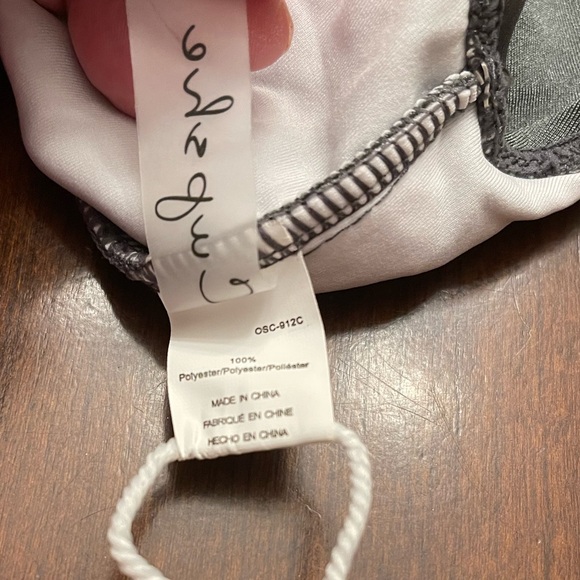 NWT Cupshe Pewter Gray One Piece Swimsuit - Picture 7 of 9